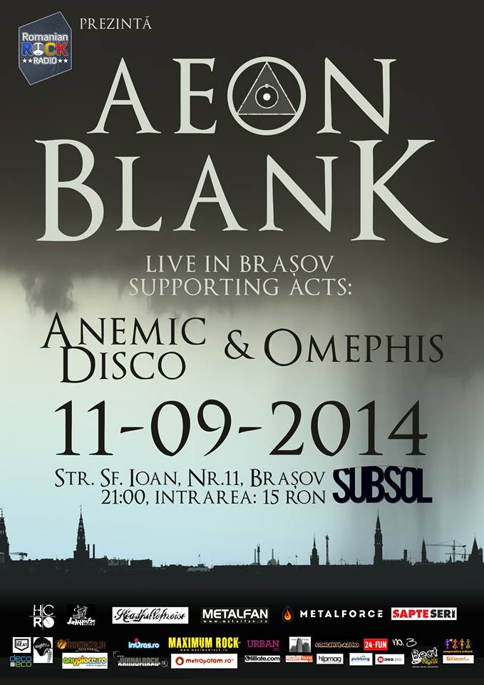Aeon Blank sustine primul concert la Brasov